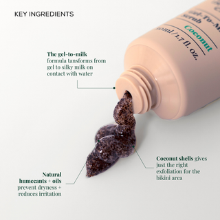 Gel-To-Milk Scrub benefits